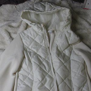 Time&Tru White Quilted Puff Jacket -- Nw/oT -- Large